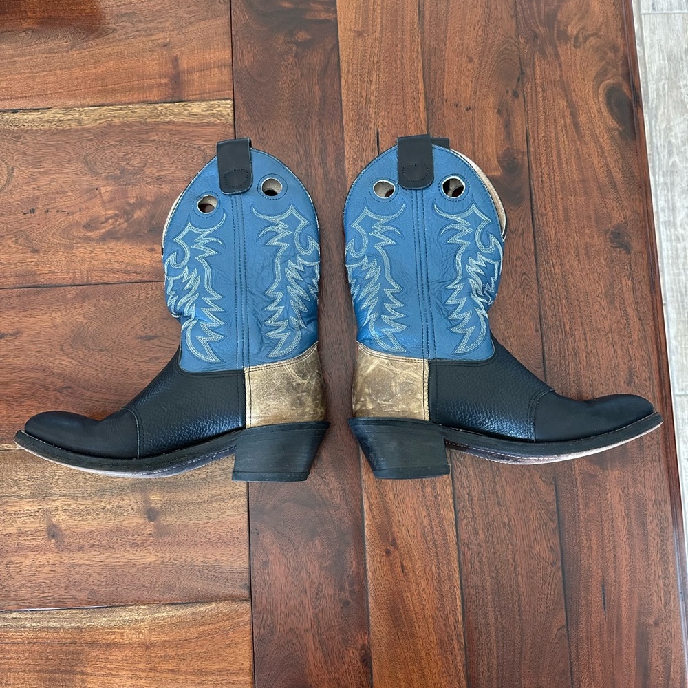 Men's Double H Black and Blue Western Boots